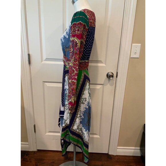 Moulinette Soeurs Multicolor Multi-patterned Asymmetrical Dress Size 2 (US) - Picture 4 of 8